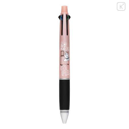 Japan Mofusand Jetstream 4&1 Multi Pen + Mechanical Pencil - Mofumofu Journey Cat : Travel Flight - 3