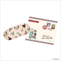 Japan Mofusand Glasses Case with Cloth - Mofumofu Journey Cats of the World Pink - 1