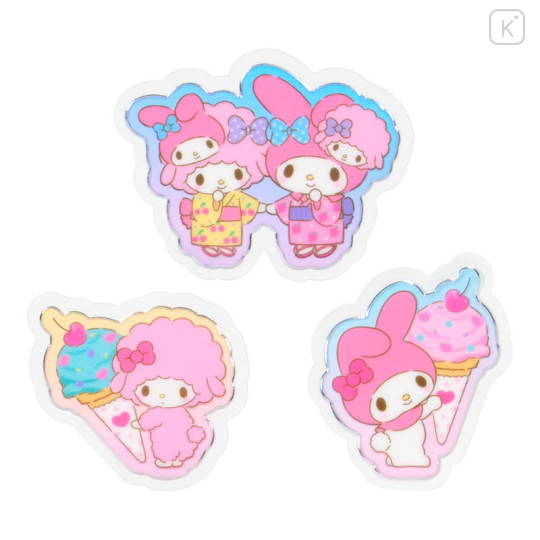 Japan Sanrio Original Summer Sticker - My Melody & My Sweet Piano : Cream Soda - 3