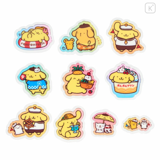 Japan Sanrio Original Summer Sticker - Pompompurin : Cream Soda - 2