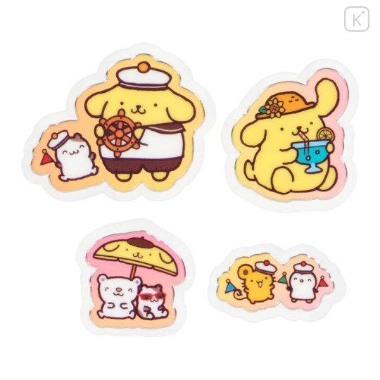Japan Sanrio Original Summer Sticker - Pompompurin : Cream Soda - 5