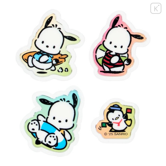 Japan Sanrio Original Summer Sticker - Pochacco : Cream Soda - 5