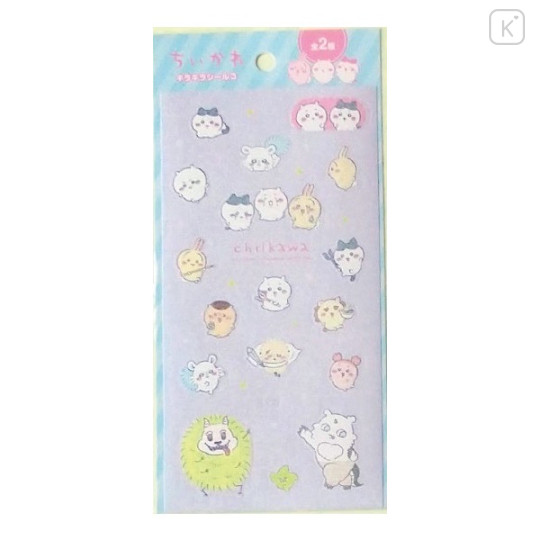 Japan Chiikawa Sparkly Sticker - Purple - 1