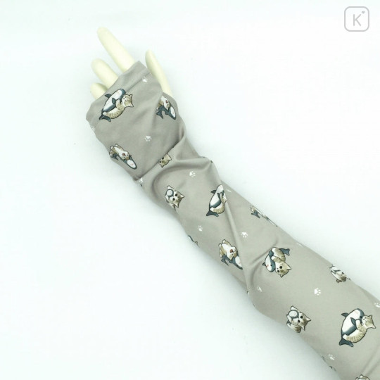 Japan Mofusand Arm Cover - Shark Cat Gray - 2