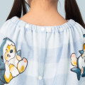 Japan Mofusand Kids Wrap Towel - Shark Cat Blue - 3