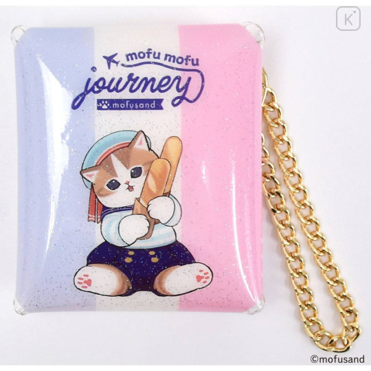 Japan Mofusand Sparkling Clear Multi Case (SS) - Mofumofu Journey Cat : Parisian French Bread Nyan France - 1