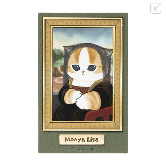 Japan Mofusand Shiny Foil Stamp Sticker - Mofumofu Journey Monya Lisa - 1