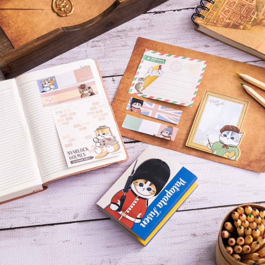 Japan Mofusand Flip Memo Sticky Notes - Mofumofu Journey Tourism - 2