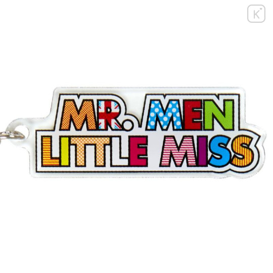 Japan Sanrio Triple Acrylic Keychain - Mr. Men & Little Miss : Happy Sunshine - 4