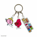Japan Sanrio Triple Acrylic Keychain - Mr. Men & Little Miss : Greedy Princess - 1