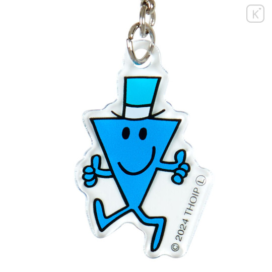 Japan Sanrio Triple Acrylic Keychain - Mr. Men & Little Miss : Strong Cool - 3