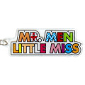 Japan Sanrio Triple Acrylic Keychain - Mr. Men & Little Miss : Strong Cool - 4