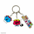 Japan Sanrio Triple Acrylic Keychain - Mr. Men & Little Miss : Giggles Chatterbox - 1