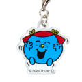 Japan Sanrio Triple Acrylic Keychain - Mr. Men & Little Miss : Giggles Chatterbox - 2