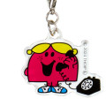 Japan Sanrio Triple Acrylic Keychain - Mr. Men & Little Miss : Giggles Chatterbox - 3