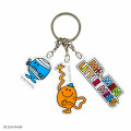 Japan Sanrio Triple Acrylic Keychain - Mr. Men & Little Miss : Tickle Bump - 1
