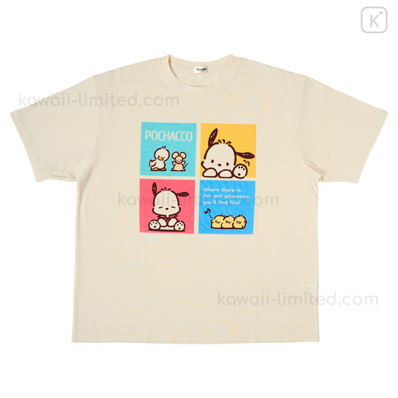 Japan Sanrio Original Oversized T-shirt - Pochacco | Kawaii