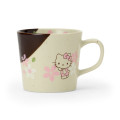 Japan Sanrio Mino Ware Mug - Hello Kitty : Cherry Blossoms - 1