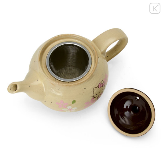 Japan Sanrio Mino Ware Pot - Hello Kitty : Cherry Blossoms - 3