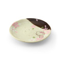 Japan Sanrio Mino Ware Small Plate - Hello Kitty : Cherry Blossoms - 1