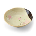 Japan Sanrio Mino Ware Medium Bowl - Hello Kitty : Cherry Blossoms - 1