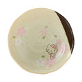Japan Sanrio Mino Ware Medium Bowl - Hello Kitty : Cherry Blossoms - 2