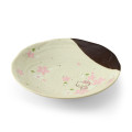 Japan Sanrio Mino Ware Deep Plate - Hello Kitty : Cherry Blossoms - 1