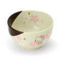 Japan Sanrio Mino Ware Bowl - Hello Kitty : Cherry Blossoms - 2