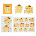 Japan Sanrio Original Sticker Set - Pompompurin : Muffin Friendly Time - 2