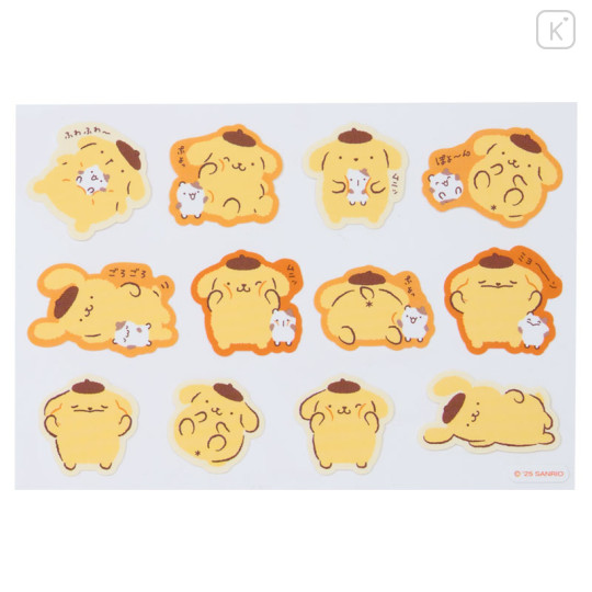 Japan Sanrio Original Sticker Set - Pompompurin : Muffin Friendly Time - 3