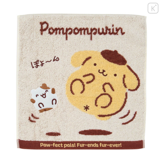 Japan Sanrio Original Hand Towel - Pompompurin : Muffin Friendly Time - 1