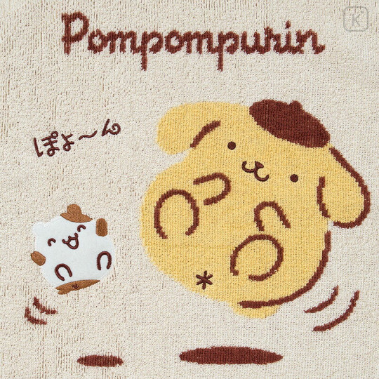 Japan Sanrio Original Hand Towel - Pompompurin : Muffin Friendly Time - 2