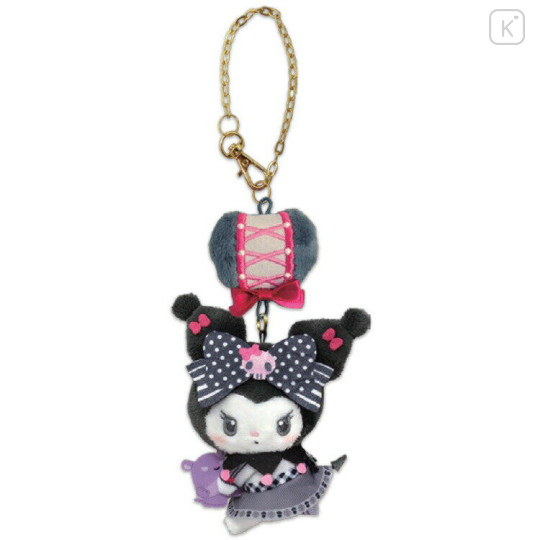 Japan Sanrio Mascot Bag Charm - Kuromi : My Melody 50th & Kuromi 20th Anniversary Fruits Apple Pink - 1