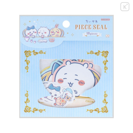 Japan Chiikawa Piece Seal Flake Sticker - Wonder Tea Time - 1