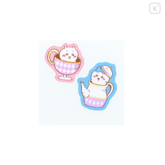 Japan Chiikawa Embroidery Sticker - Chiikawa & Hachiware : Wonder Tea Time - 2