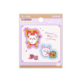 Japan Chiikawa Embroidery Sticker - Furuhonya Kani-chan & Momonga : Wonder Tea Time - 1