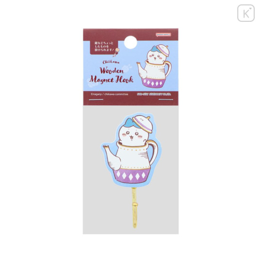 Japan Chiikawa Wooden Magnet Hook - Hachiware : Wonderland - 3