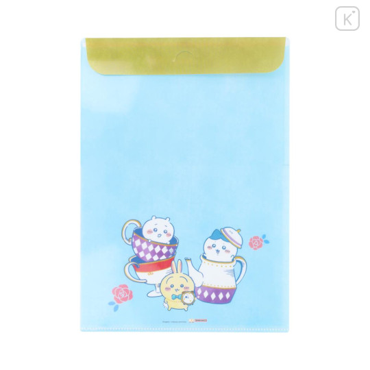 Japan Chiikawa A4 Pocket File - Chiikawa & Hachiware & Usagi : Wonder Tea Time - 2