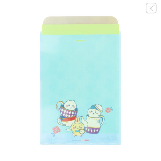 Japan Chiikawa A4 Pocket File - Chiikawa & Hachiware & Usagi : Wonder Tea Time - 3