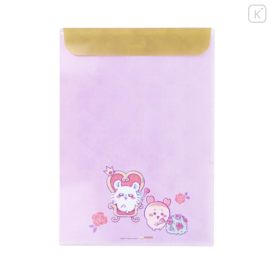 Japan Chiikawa A4 Pocket File - Furuhonya Kani-chan & Momonga : Wonder Tea Time - 2