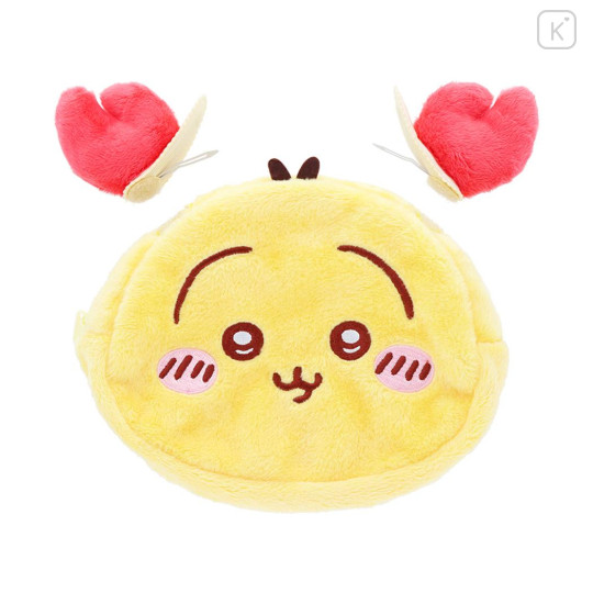 Japan Chiikawa Mini Pouch with Hair Clip - Usagi : Pretend Crab - 3
