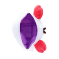 Japan Chiikawa Mini Pouch with Hair Clip - Momonga : Pretend Crab - 4