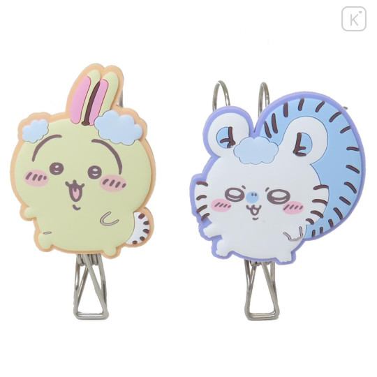 Japan Chiikawa Hanger Clip Set - Momonga & Usagi - 1