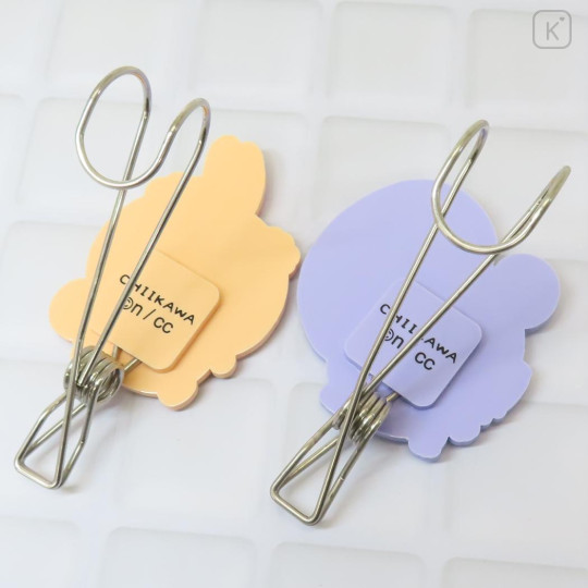Japan Chiikawa Hanger Clip Set - Momonga & Usagi - 2