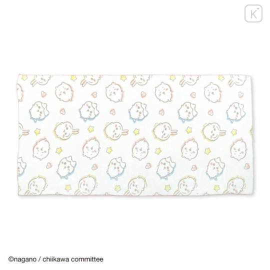 Japan Chiikawa Quick Dry Bath Towel - Chiikawa & Hachiware & Usagi : Heart & Star - 1