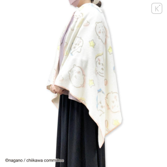 Japan Chiikawa Quick Dry Bath Towel - Chiikawa & Hachiware & Usagi : Heart & Star - 2