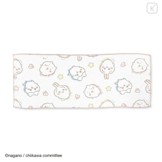 Japan Chiikawa Quick Dry Face Towel - Chiikawa & Hachiware & Usagi : Heart & Star - 1