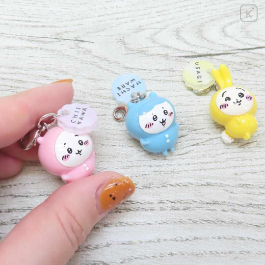 Japan Chiikawa Mini Figure Charm Set - Chiikawa & Hachiware & Usagi : Pajama Party - 2