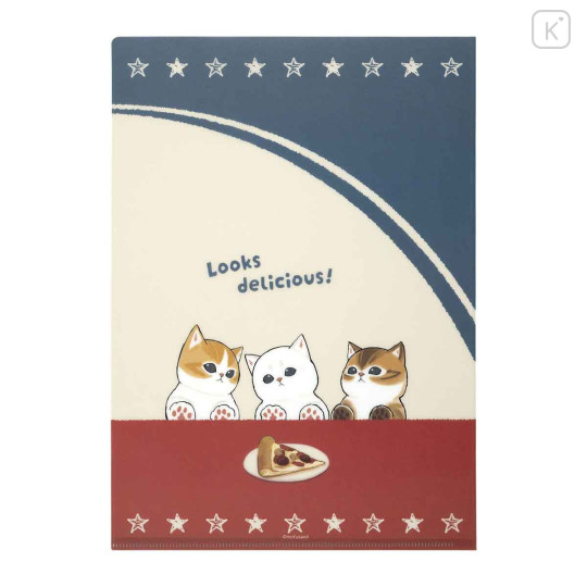 Japan Mofusand A4 Clear File - Mofumofu Journey American Pizza - 4