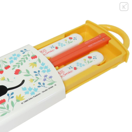 Japan Ghibli Bento Lunch Cutlery Set Spoon Fork Chopstick - Kiki's Delivery Service : Beige Yellow Orange - 2